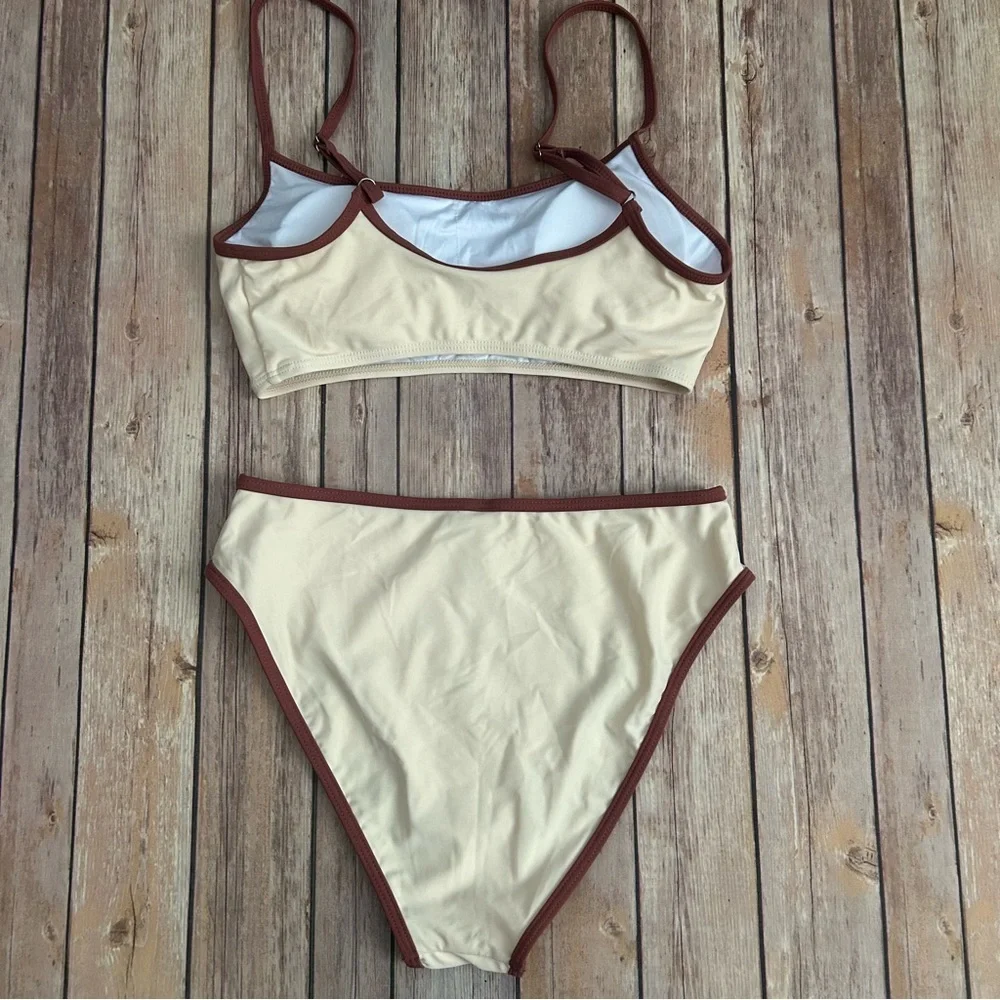 New Suuksess High Waisted Two Piece Bikini Set - Picture 5 of 6